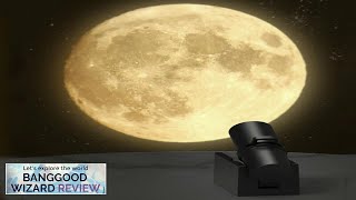 LED Moon Projection Lamp Star Projector Planet Projector Background Atmosphere Led Night Review [upl. by Eimoan]