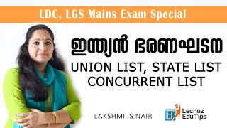 UNION LIST STATE LIST CONCURRENT LISTINDIAN CONSTITUTION [upl. by Eerised967]