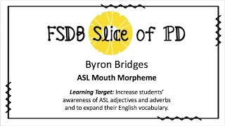 ASL Mouth Morphemes [upl. by Publea929]