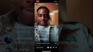 Souljaboy on Instagram live flexing with 60000 dollars in his mansion [upl. by Saffren]