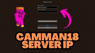 Minecraft camman18 Server IP Address [upl. by Kcirredal844]