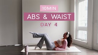 Day 4  1 Month Pilates Plan  10MIN ‘Hourglass’ Abs  deep core amp pelvic floor [upl. by Ginzburg]