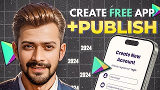 How to Make a FREE Android app in 2024  Publish in Play Store ▶️ [upl. by Bohman227]