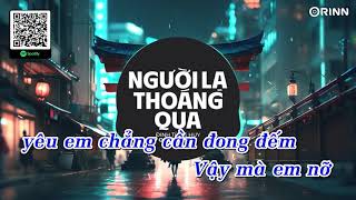 KARAOKE  Người Lạ Thoáng Qua Remix  Đinh Tùng Huy  BEAT CHUẨN [upl. by Eivol880]