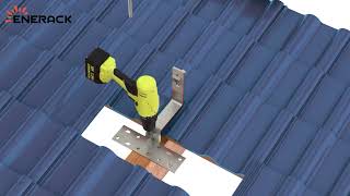 Enerack tile roof mounting system installation [upl. by Ahsitniuq]