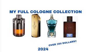 MY FULL COLOGNE COLLECTION 2024 [upl. by Elleinnad]