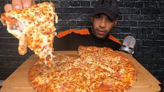 ASMR DOMINOS PIZZA MUKBANG  4 MEAT DOUBLE CHEESE [upl. by Merete]