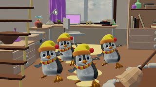 Baby Shark Dance and penguins in the room  Kids songs [upl. by Kristel]