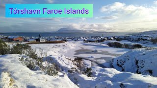 Torshavn Faroe Islands  sunny winter walking day in the capital [upl. by Asiulairam]