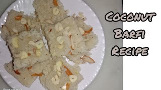 Nariyal ki barfi recipe  Bina gas jalaye Bina milk powder 5 minute mein banne wali recipe [upl. by Hibbert]