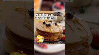 Pancakes with Coconut Sugar Syrup Recipe  Slurrp Farm [upl. by Erodeht595]