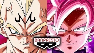 MAJIN VEGETA BLACK GOKU ROSE  BANPRESTO FIGURES [upl. by Yseult]