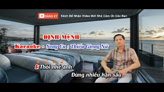 Karaoke Định Mệnh  Song Ca Thiếu Giọng Nữ [upl. by Swift]