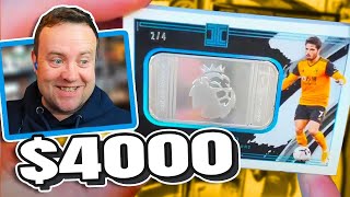 Opening 4000 Panini Sports Cards Box Impeccable Soccer [upl. by Juieta]