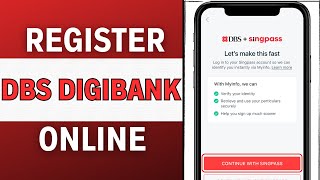 How to Register DBS Digibank  Sign Up DBS Bank Online [upl. by Desdee]