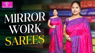 Latest Mirror Work Sarees Collection  Episode51846  Vigneshwara Silks [upl. by Anyehs]