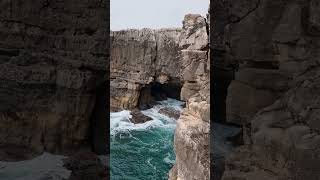 Magical Boca de Inferno nature travel hiddengem waves rock trending shorts portugal cascais [upl. by Imaj27]