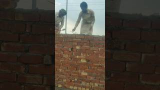 How to make brick wall workytshort bestcementforhouseconstruction construction [upl. by Vedi]