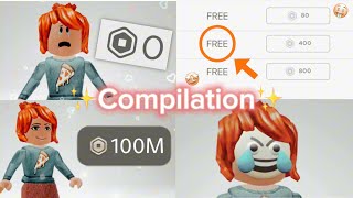 People having ROBUX be like 😱🤑 COMPILATION ✨ [upl. by Keffer]