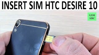 INSERT SIM amp Memory SD Card HTC Desire 10 Lifestyle  How to [upl. by Drarreg851]