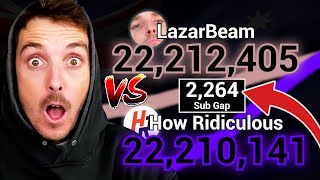 LazarBeam vs How Ridiculous  BATTLE FOR 3RD MOST SUBSCRIBED IN AUSTRALIA 20232024 [upl. by Enoval605]