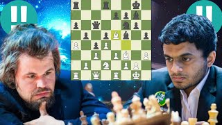 Wonderful chess game 308 Nihal Sarin vs Magnus Carlsen [upl. by Perri]