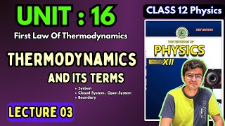 Thermodynamics and Terms  Chapter 16  Class 12 Physics new book Sindh Board [upl. by Benedic]