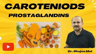 Carotenoids and Prostaglandins  Types of Terpenoids  by Dr Bhojoo Mal [upl. by Analim]