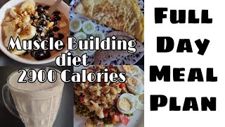 Full day Meal plan  2900 calories Muscle Building [upl. by Neellek39]