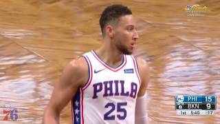 Ben Simmons  Highlights at Nets 31118 [upl. by Nehcterg]