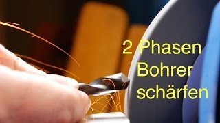 Bohrer schärfen schleifen Anleitung MrHandwerk [upl. by Flodnar]