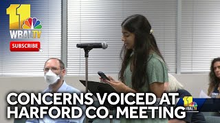 Concerns voiced at Harford County school board meeting [upl. by Ailana]