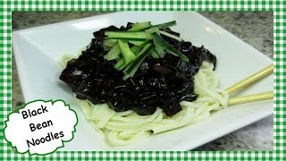 How To Make Korean Black Bean Noodles  Jjajangmyeon Recipe  Vegetarian Black Bean Noodles [upl. by Inahpit]