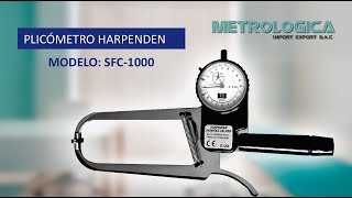 PLICÓMETRO PROFESIONAL HARPENDEN  MODELO SFC1000 [upl. by Ajit621]