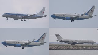 C40C USAF Bizjets Airliners  Spotting at Nice  6th June 2024 4K [upl. by Naujuj]