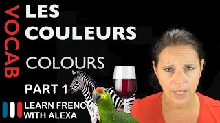 Colours in French Part 1 basic French vocabulary from Learn French With Alexa [upl. by Faust]