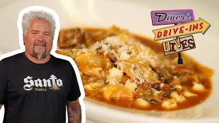 Guy Fieri Eats Minestrone Soup  Diners DriveIns and Dives  Food Network [upl. by Adrienne829]