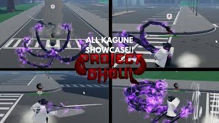 Project Ghoul UPDATED All Kagune Full Showcase 2024 [upl. by Enilorak]