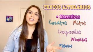 Textos literarios y Textos no literarios [upl. by Ahsiekat]