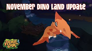 November 2021 Dino land update arrived in Jamaa Animal Jam Play Wild [upl. by Taub]