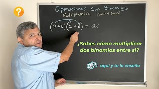 Operaciones con Binomios👉 LA MULTIPLICACIÓN ¡Paso a Paso [upl. by Mecke]