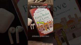 Rule No23 youtubeshorts history sprituality love book TheFortyRulesOfLove elifshafakbooks [upl. by Yart253]