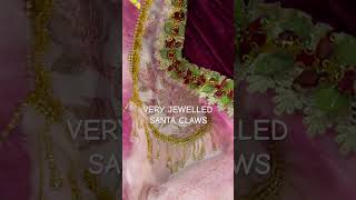 🎅🏻MUST SEE GORGEOUS JEWELLED SANTA CLAWS christmas santaclawschristmasdecor [upl. by Sivatco]