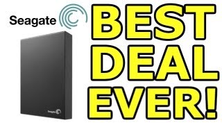 Seagate 3tb External Hard Drive Review BEST DEAL EVER Model STBV3000100 [upl. by Harneen]