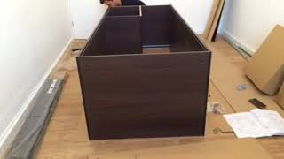 How to assemble IKEA TRYSIL Dark Wardrobe [upl. by Eninaej]