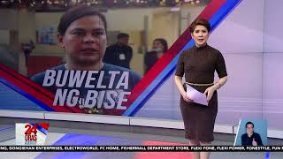 24 Oras Weekend Mga tirada at banta ni VP Sara Duterte [upl. by Annovad]