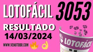 🍀 Resultado Lotofácil 3053 [upl. by Rhodie]