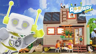 ROBert Knows  Playmobil  Tiny House  Living Small  Kids Educational Video [upl. by Sineray]