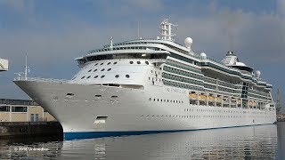 BRILLIANCE OF THE SEAS  maiden call in Rostock Warnemünde Germany  4KQualityVideo [upl. by Cutcliffe]