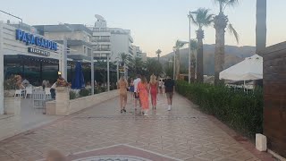 Marmaris Turkey Beach Walk  7 August 2023  4 KHD 🇹🇷amp 🇬🇧  4K UHD 60fps [upl. by Nitsyrk540]